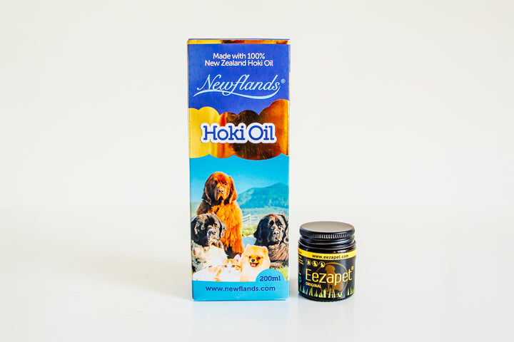 Hoki fish Oil and itch relief Eezapet - perfect combination for healthy skin and coat